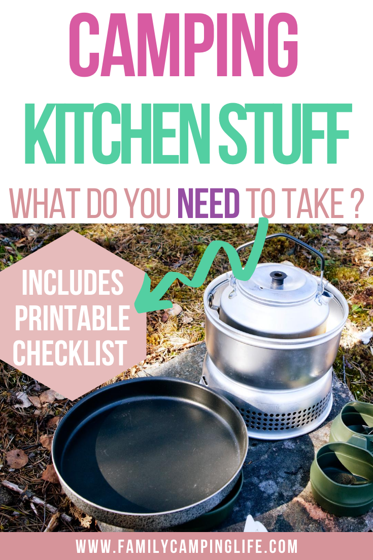 Family Camping Checklist Kitchen Gear